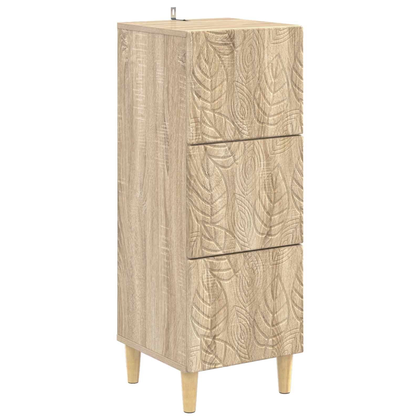 Ladenkast Sonoma Eiken 33 x 34,5 x 90 cm Bewerkt hout – afbeelding 2
