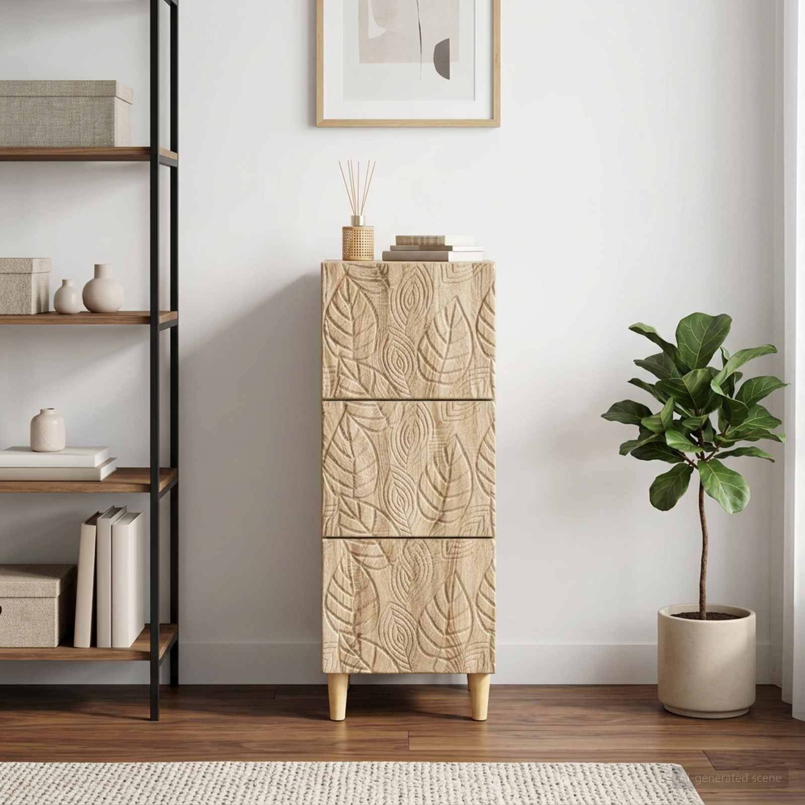 Ladenkast Sonoma Eiken 33 x 34,5 x 90 cm Bewerkt hout – afbeelding 3