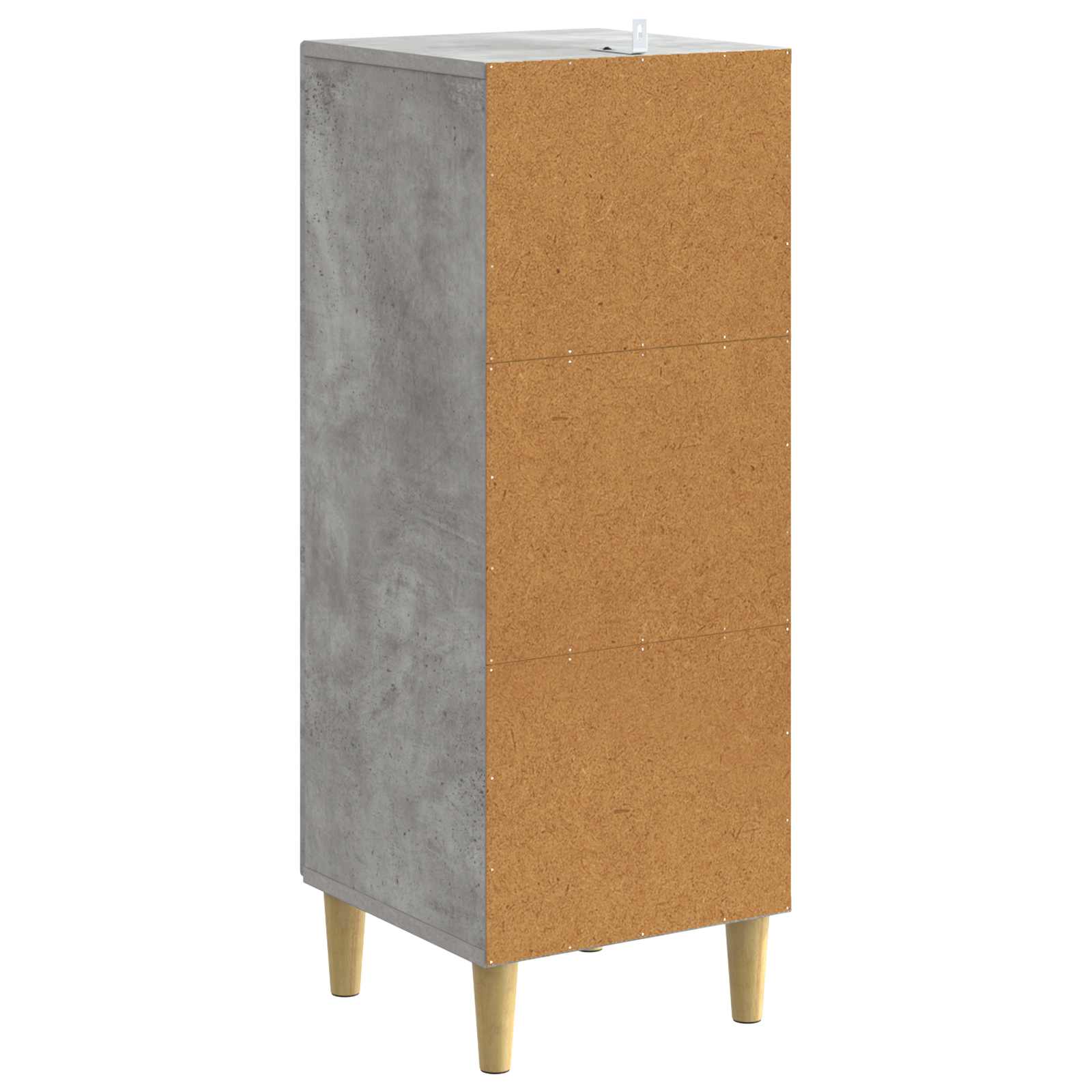 Ladenkast Betongrijs 33 x 34,5 x 90 cm Bewerkt hout – afbeelding 7
