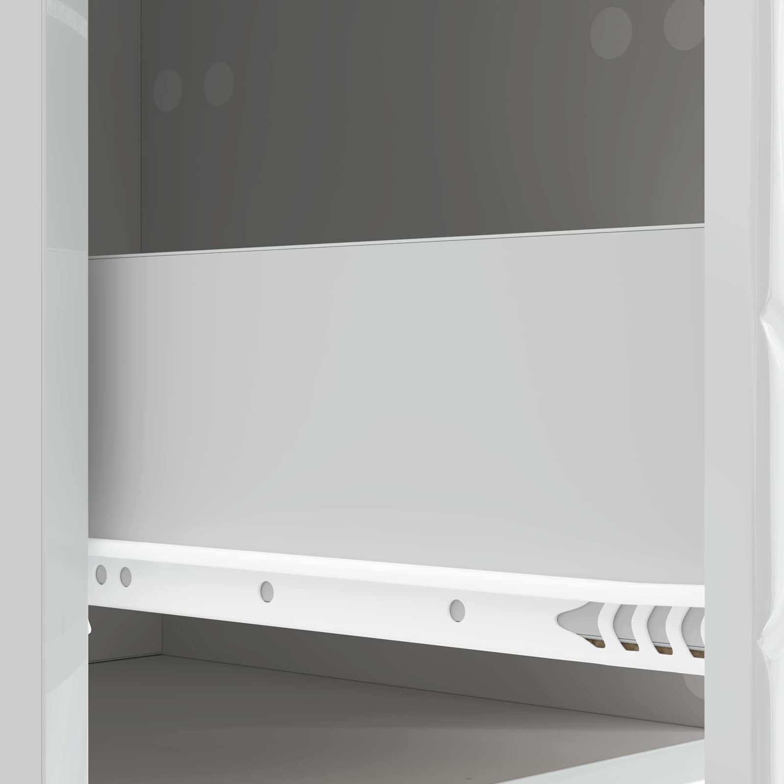 Ladenkast Hoogglans Wit 33 x 34,5 x 90 cm Bewerkt hout – afbeelding 9