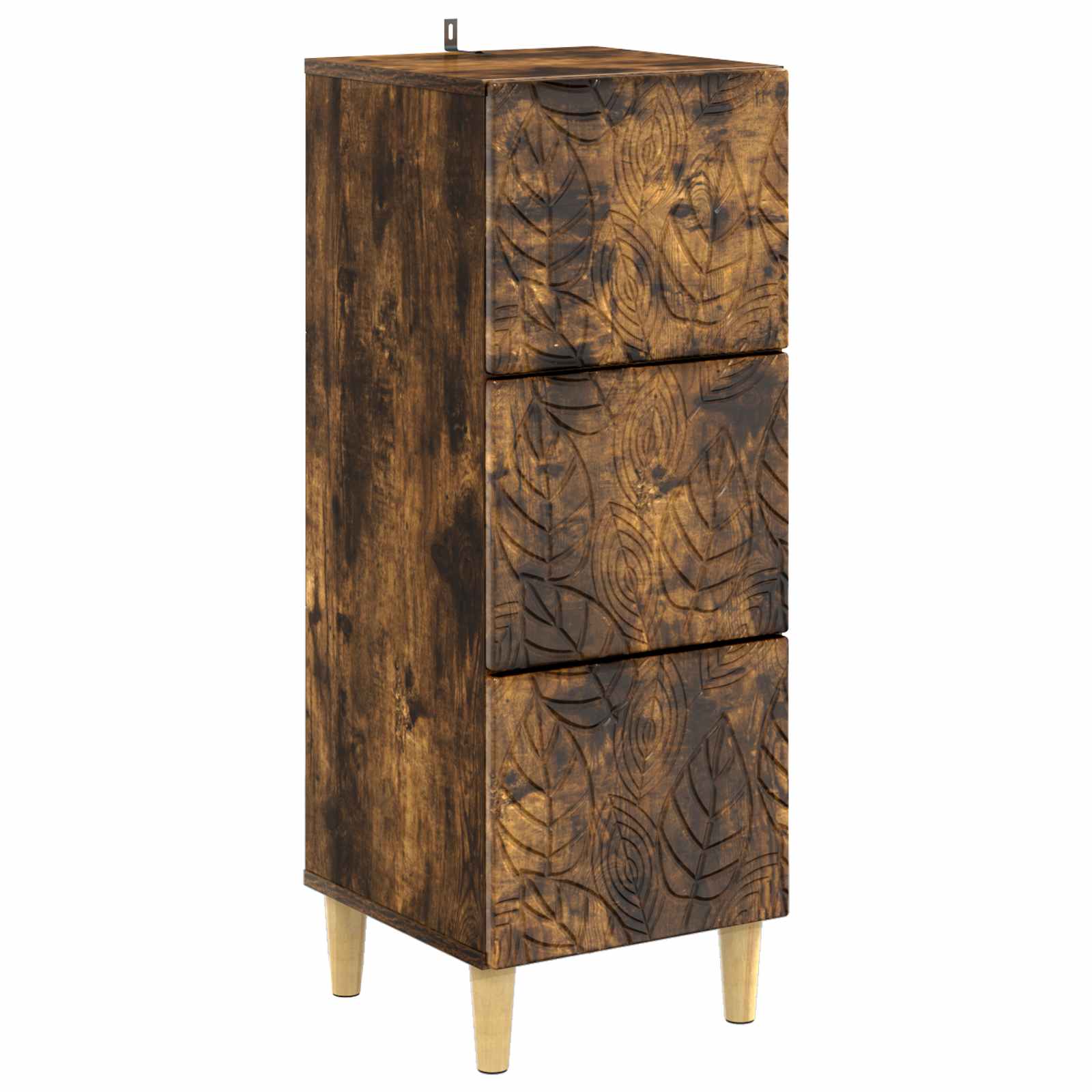 Ladenkast Gerookt eiken 33 x 34,5 x 90 cm Bewerkt hout – afbeelding 2