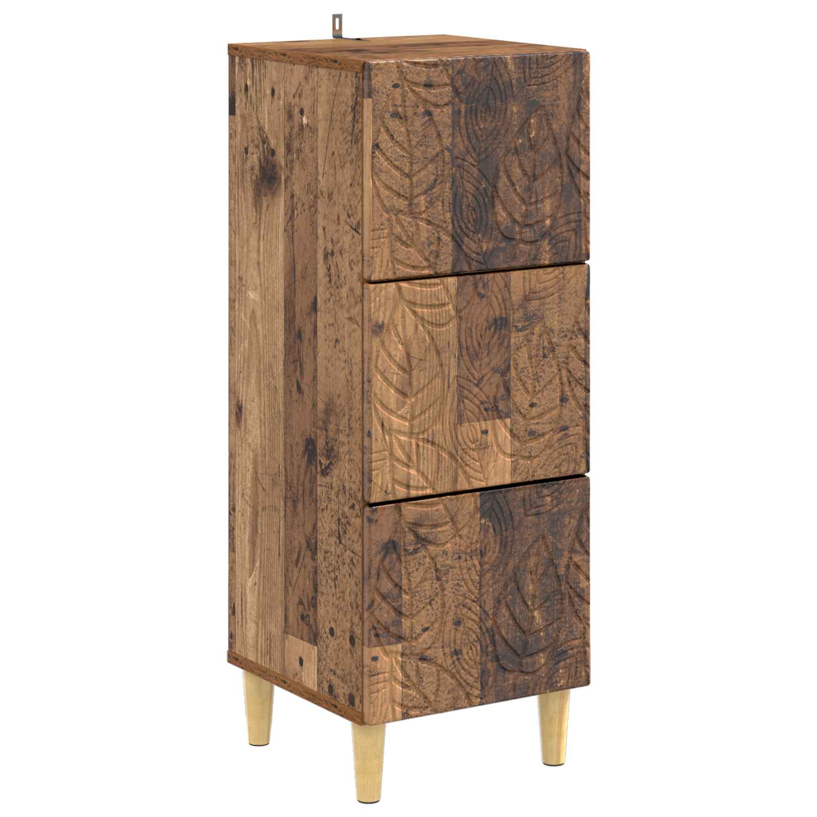 Ladenkast Oud hout 33 x 34,5 x 90 cm Bewerkt hout – afbeelding 2