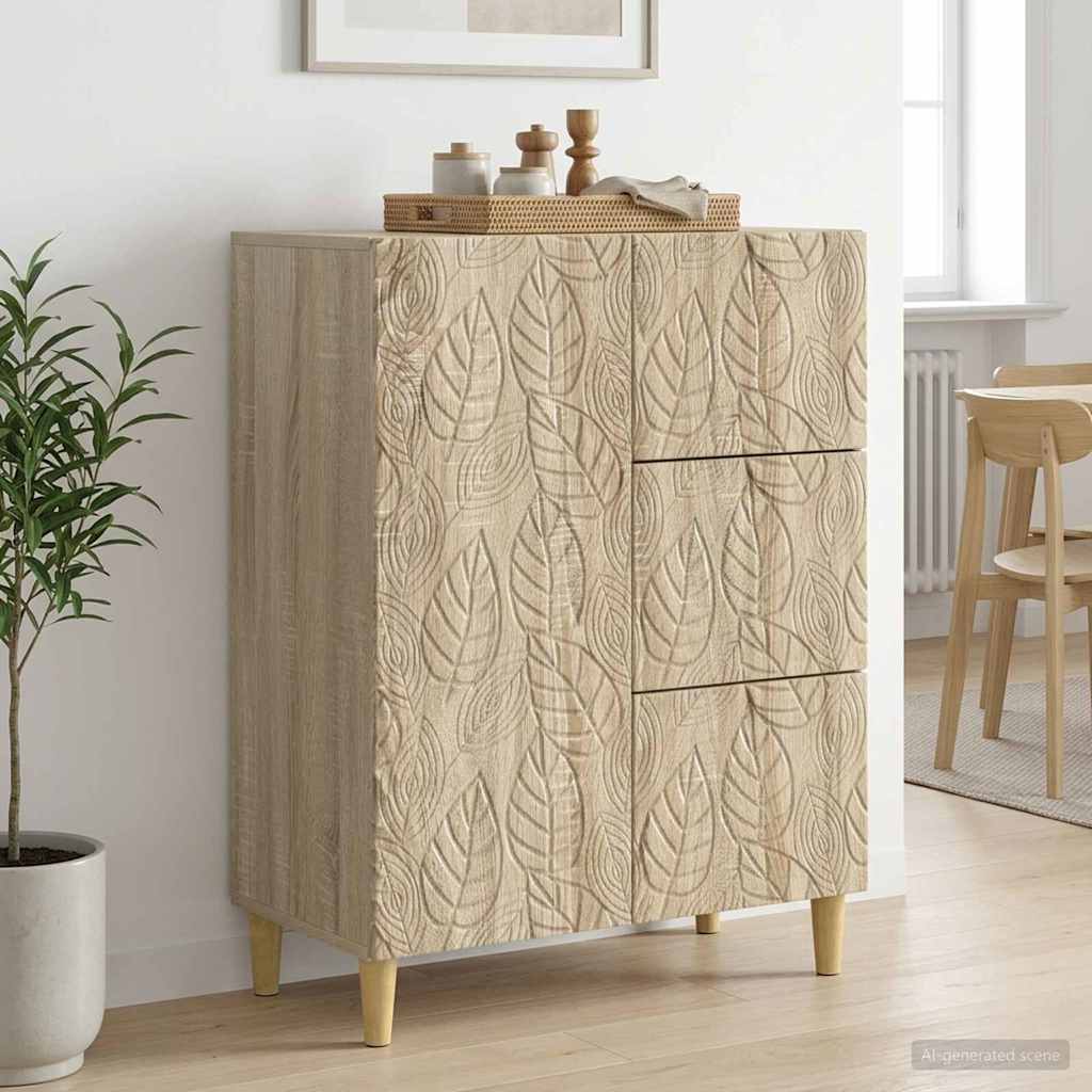 Dressoir Sonoma Eiken 66 x 34,5 x 90 cm Bewerkt hout