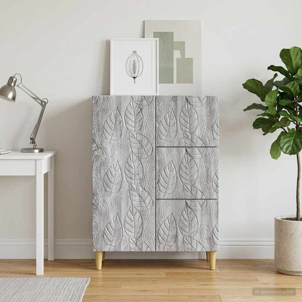 Dressoir Grijs Sonoma 66 x 34,5 x 90 cm Bewerkt hout