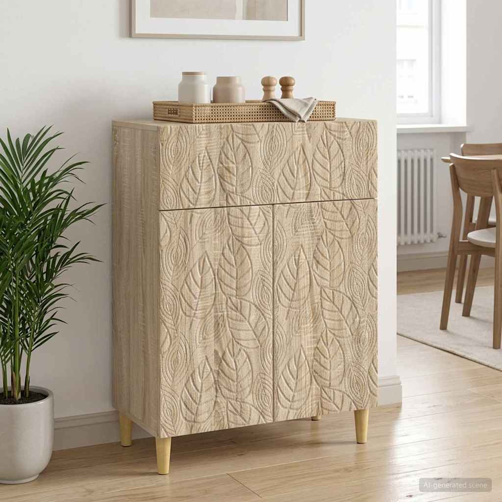 Dressoir Sonoma Eiken 66 x 34,5 x 90 cm Bewerkt hout