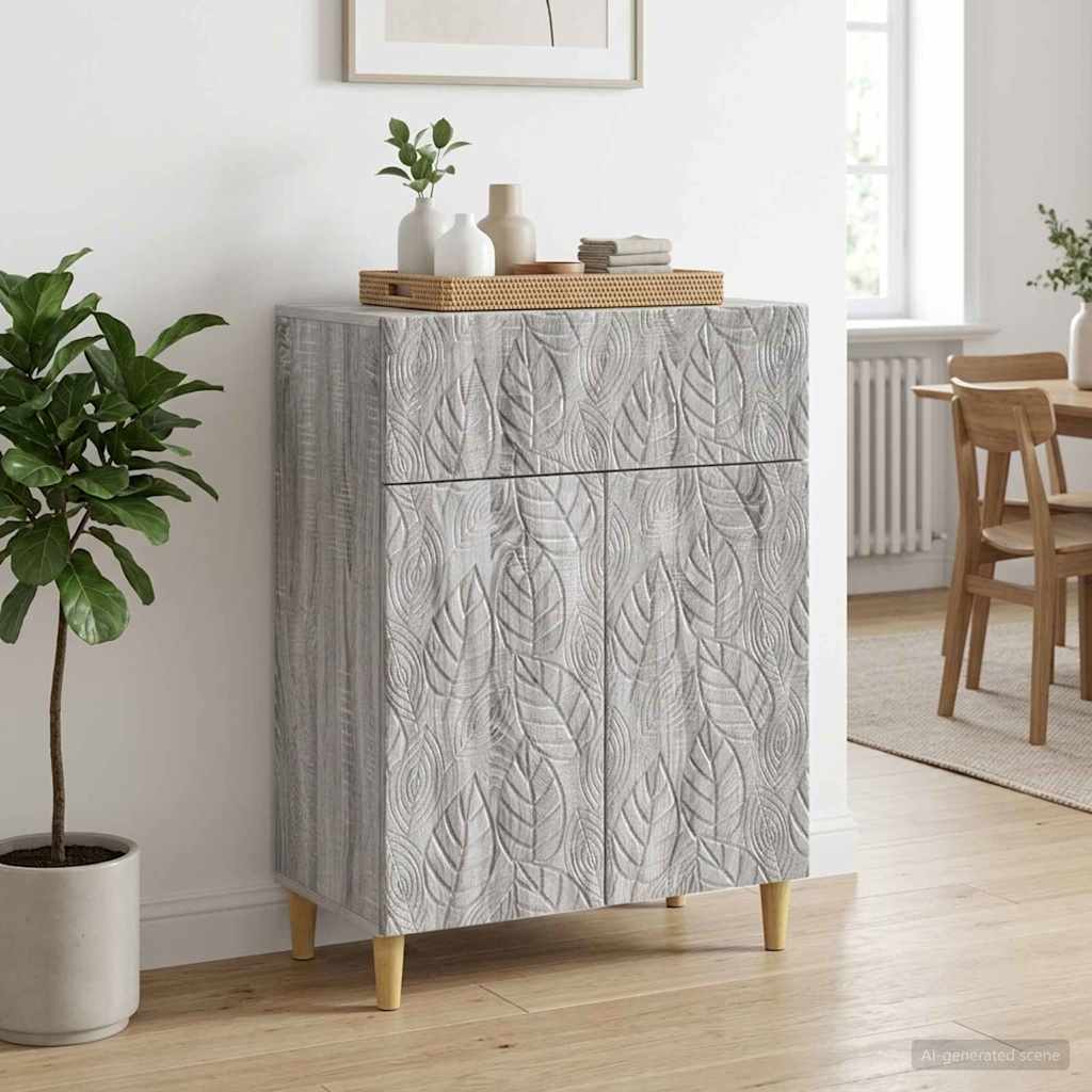 Dressoir Grijs Sonoma 66 x 34,5 x 90 cm Bewerkt hout