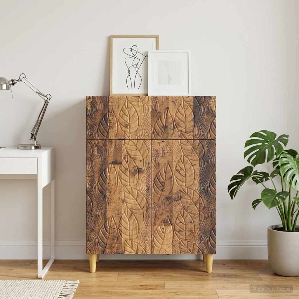 Dressoir Oud hout 66 x 34,5 x 90 cm Bewerkt hout