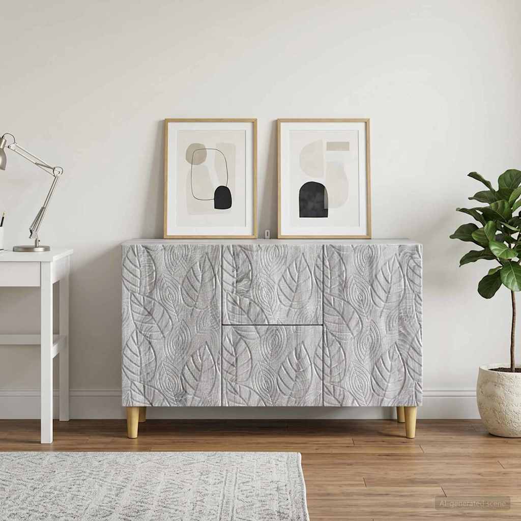 Dressoir Grijs Sonoma 89 x 34,5 x 60 cm Bewerkt hout