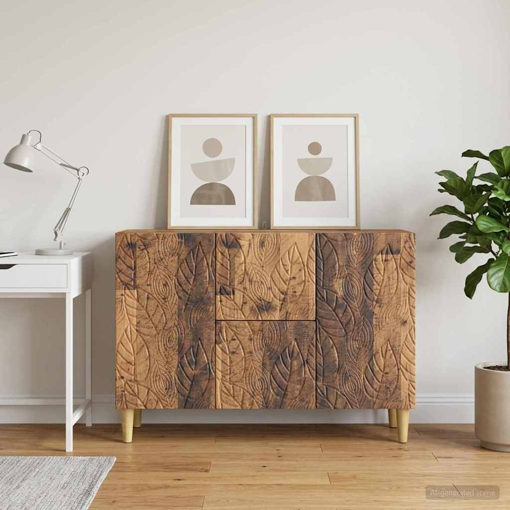Dressoir Oud hout 89 x 34,5 x 60 cm Bewerkt hout