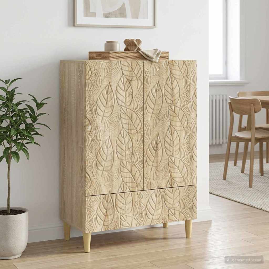 Dressoir Sonoma Eiken 66 x 34,5 x 95 cm Bewerkt hout