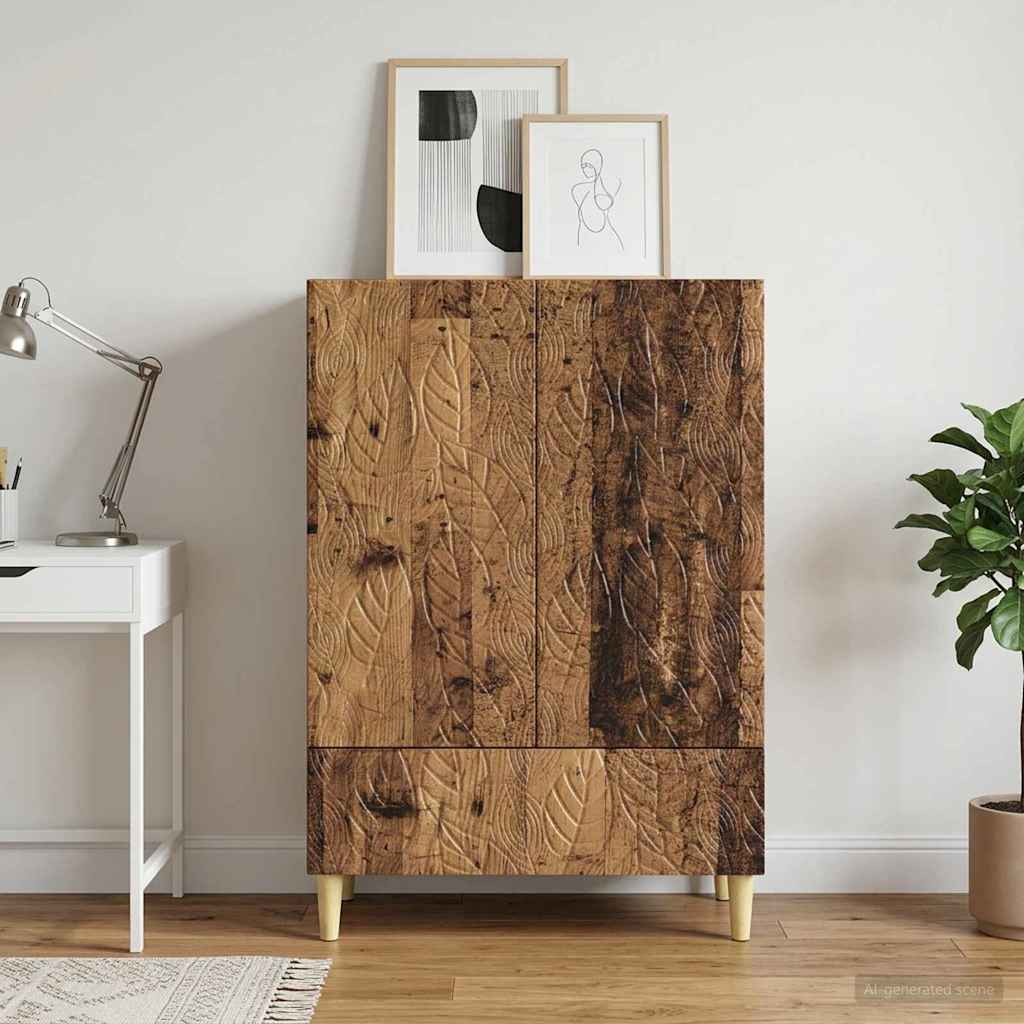 Dressoir Oud hout 66 x 34,5 x 95 cm Bewerkt hout