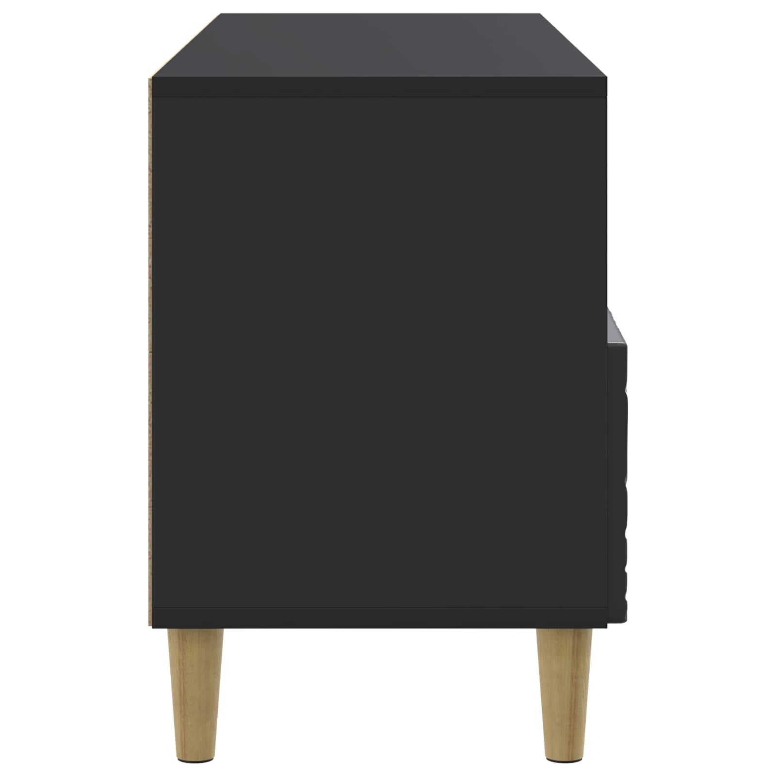 TV-kast 102 x 34,5 x 50 cm Zwart Bewerkt hout – afbeelding 6
