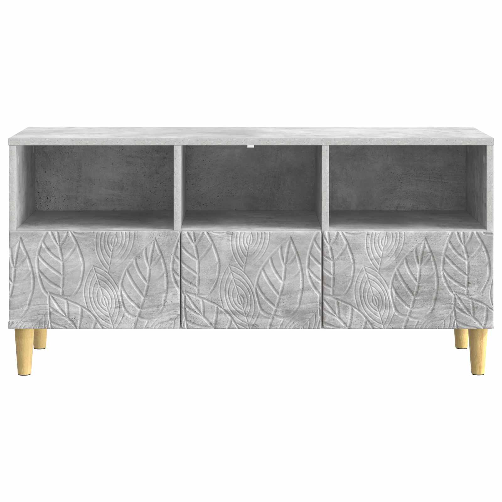 TV-kast 102 x 34,5 x 50 cm Betongrijs Bewerkt hout – afbeelding 5