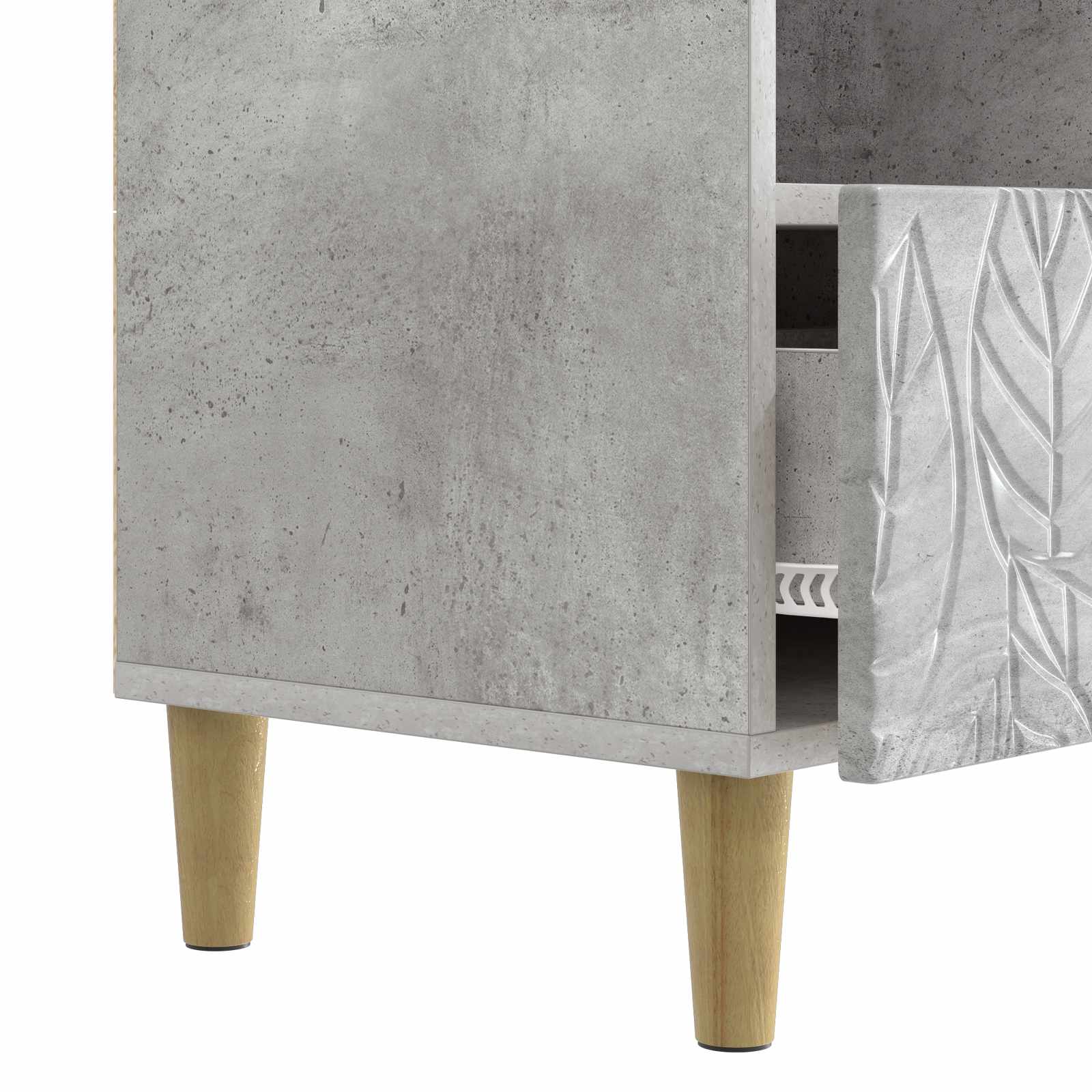 TV-kast 102 x 34,5 x 50 cm Betongrijs Bewerkt hout – afbeelding 8