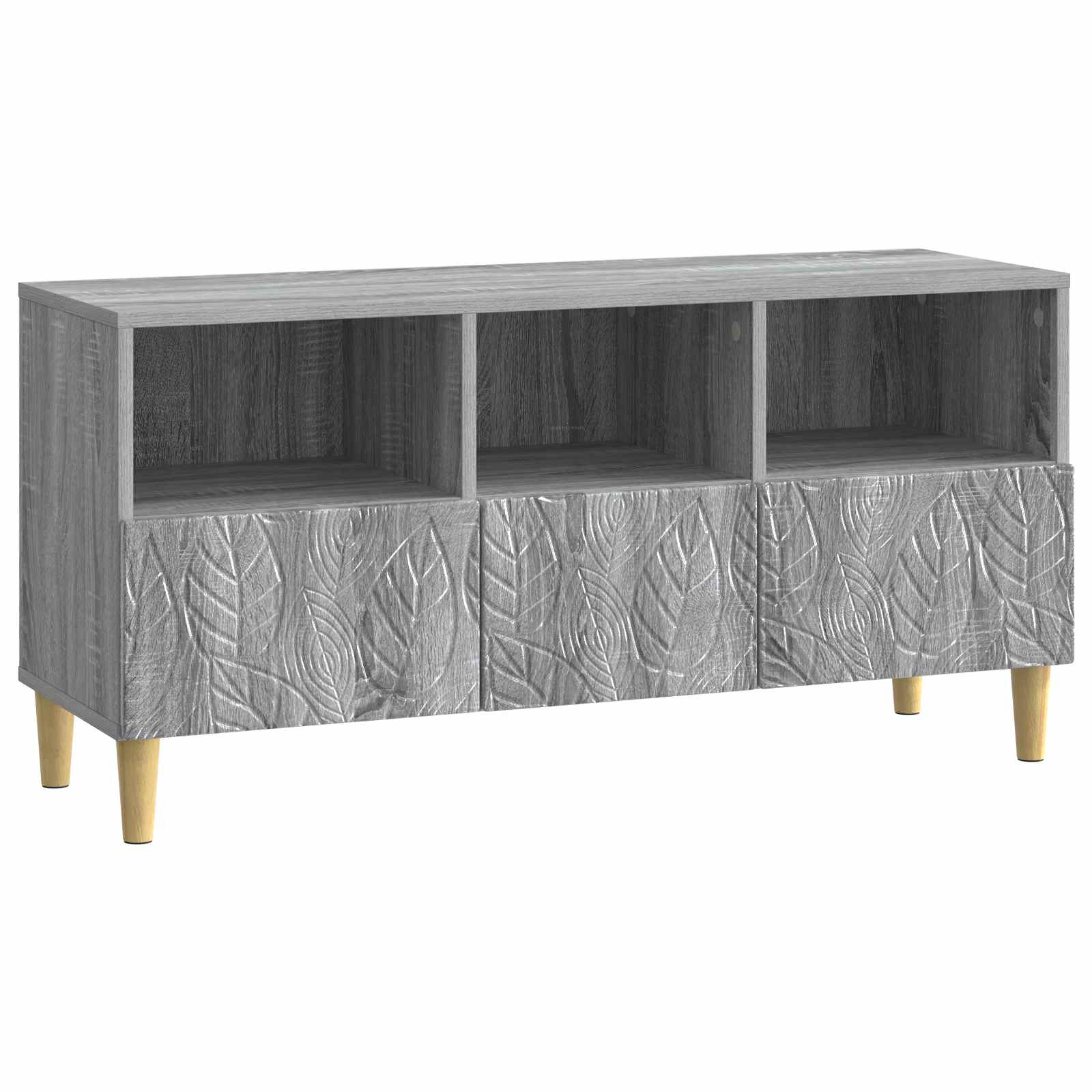 TV-kast 102 x 34,5 x 50 cm Grijs Sonoma Bewerkt hout – afbeelding 2