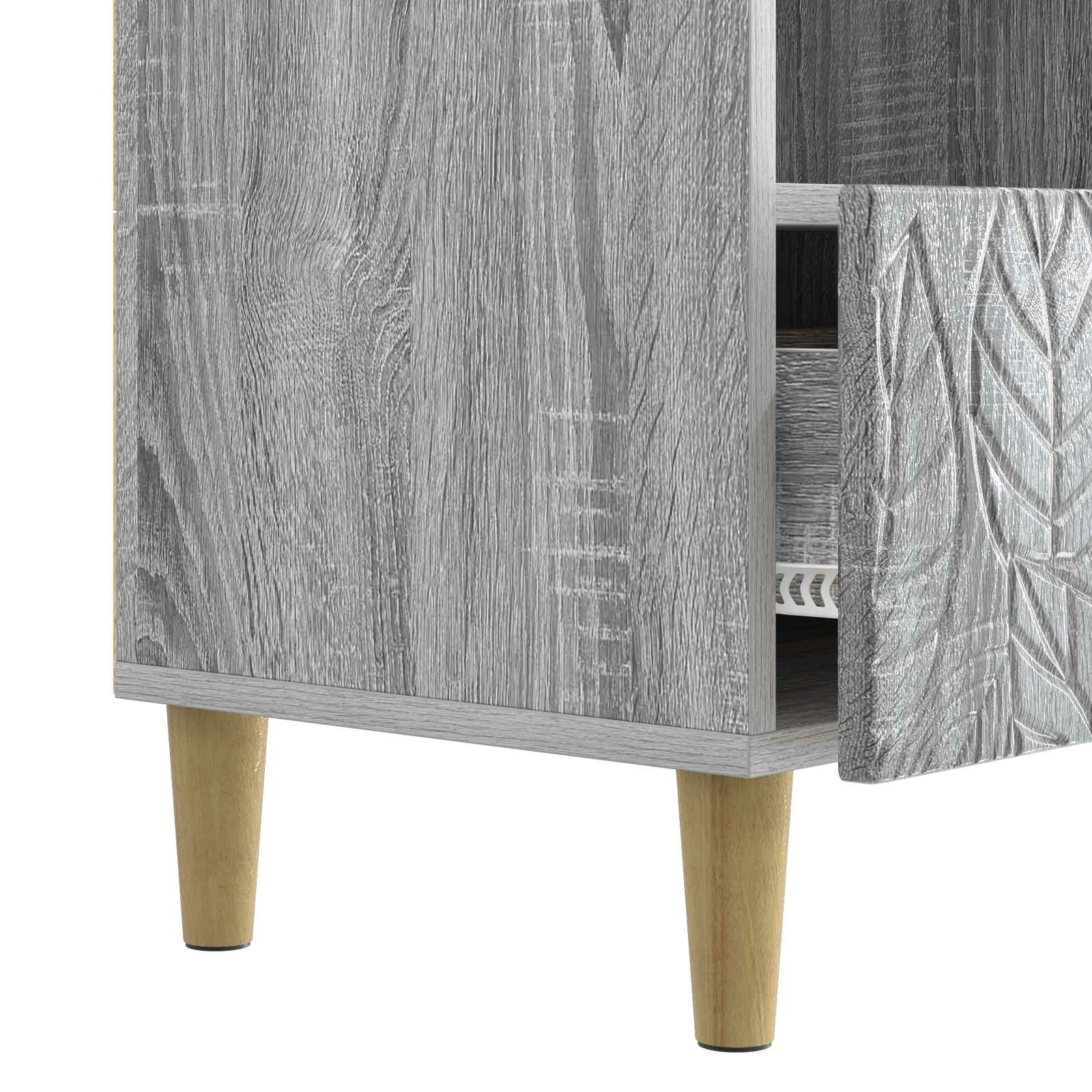 TV-kast 102 x 34,5 x 50 cm Grijs Sonoma Bewerkt hout – afbeelding 8
