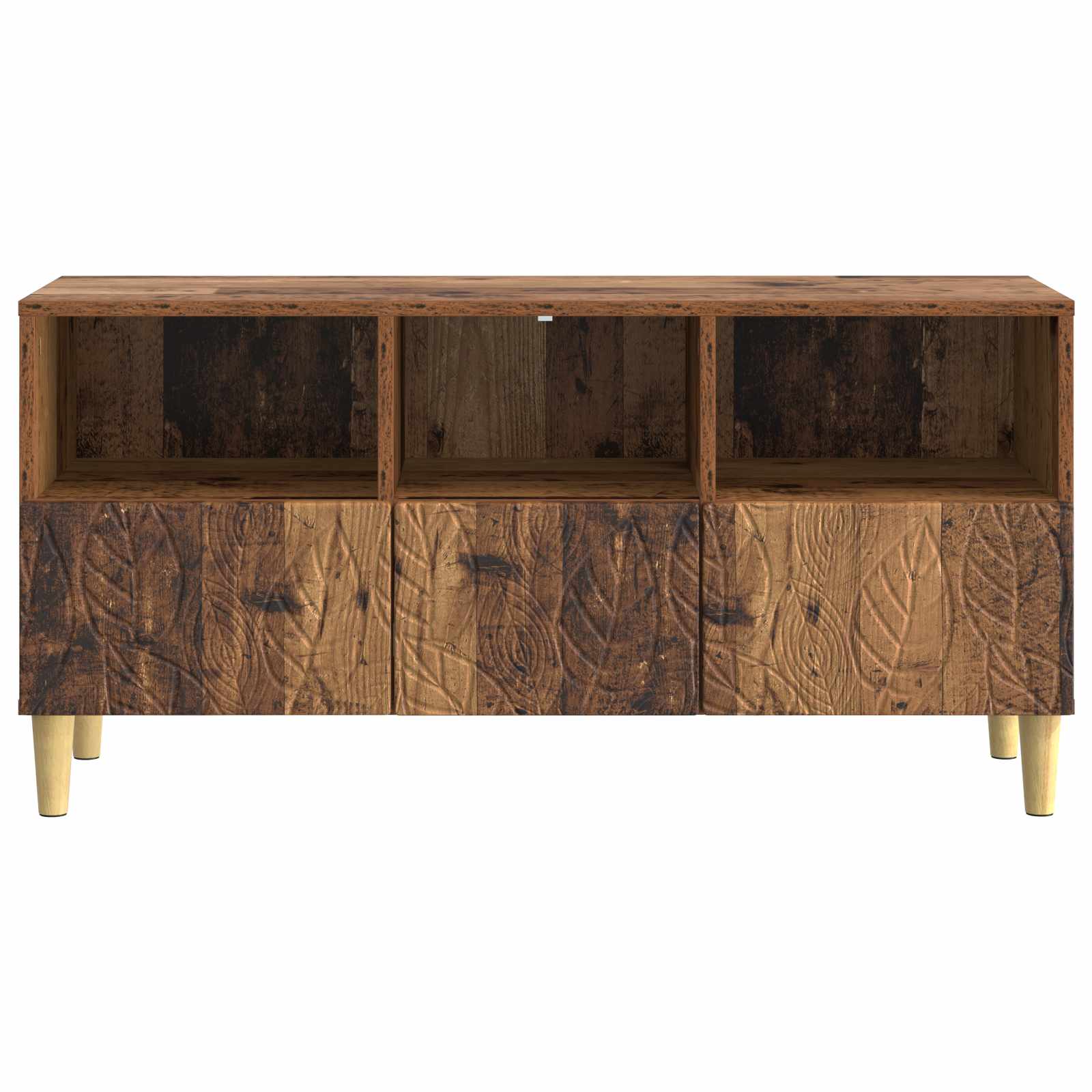 TV-kast 102 x 34,5 x 50 cm Oud hout Bewerkt hout – afbeelding 5
