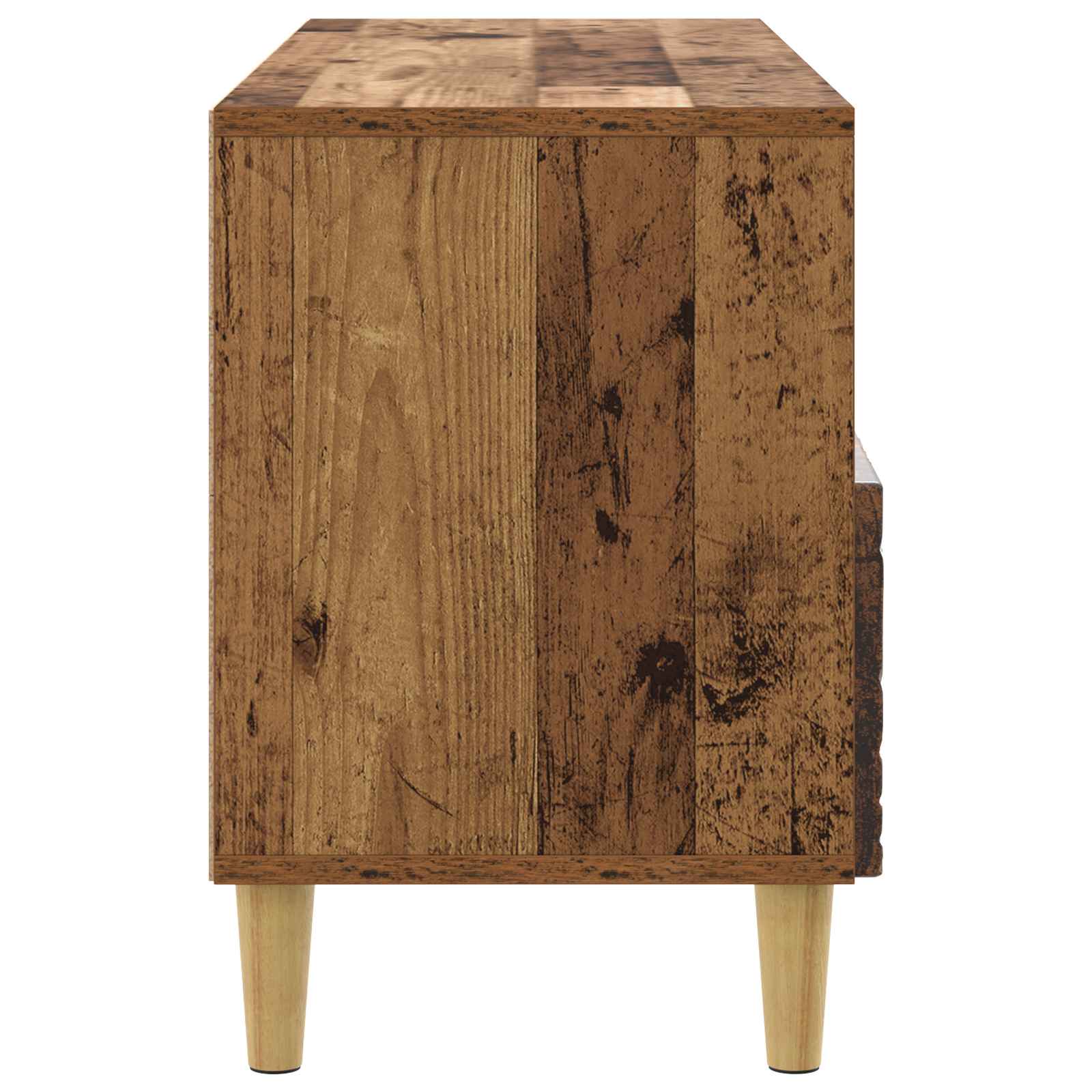 TV-kast 102 x 34,5 x 50 cm Oud hout Bewerkt hout – afbeelding 6