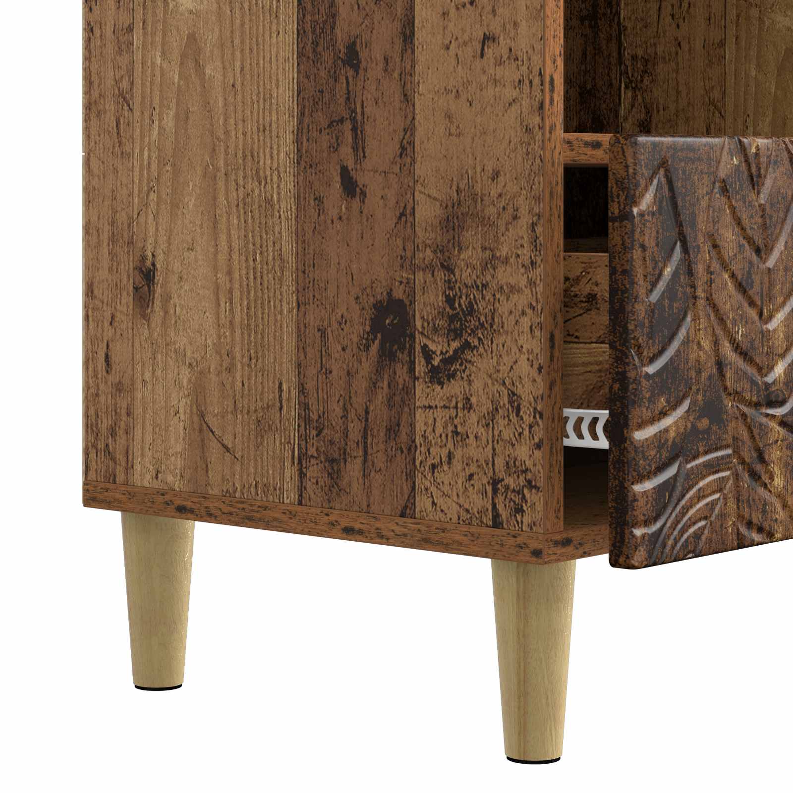 TV-kast 102 x 34,5 x 50 cm Oud hout Bewerkt hout – afbeelding 8