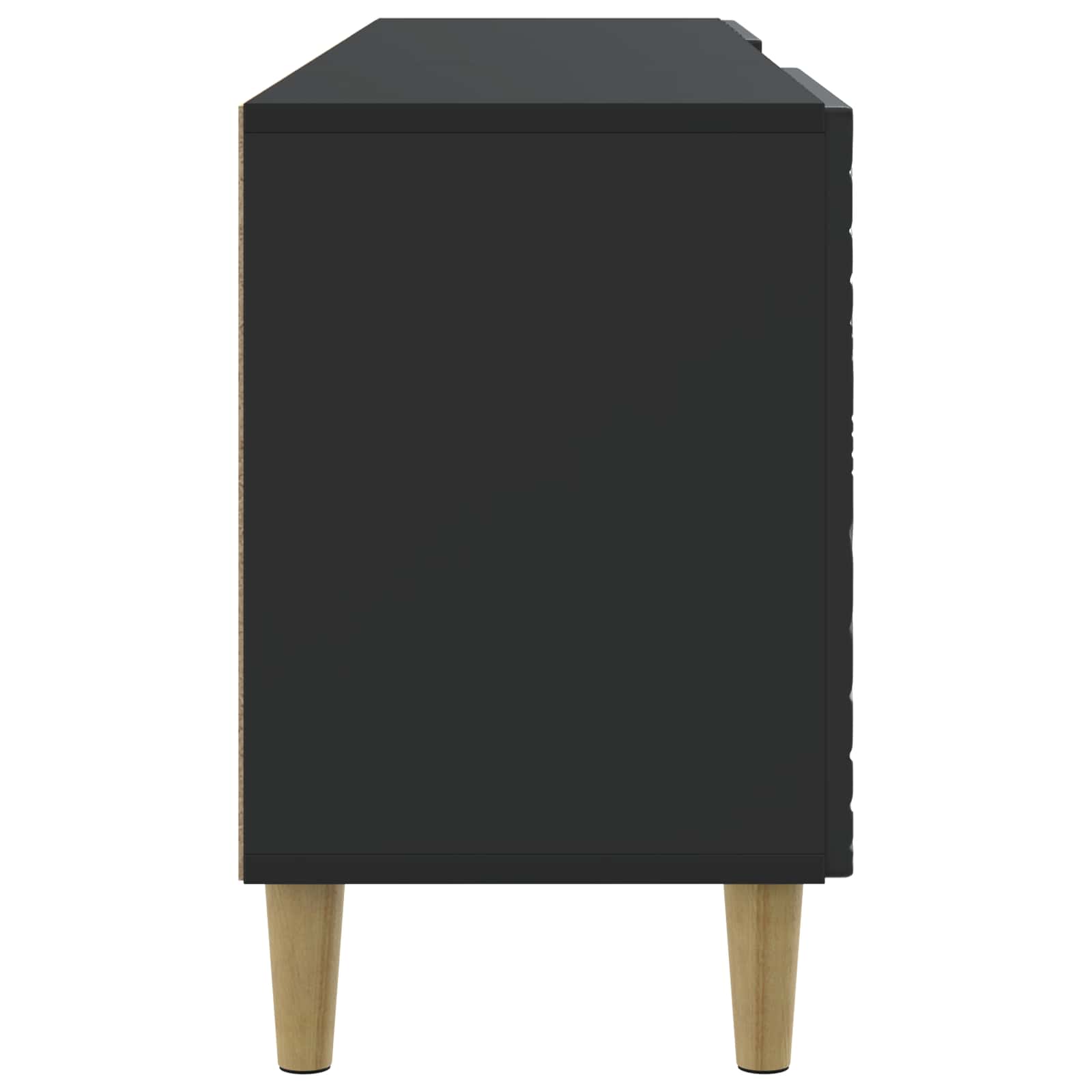 TV-kast 150 x 31 x 50 cm Zwart Bewerkt hout – afbeelding 6