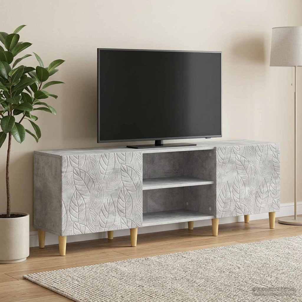 TV-kast 150 x 31 x 50 cm Betongrijs Bewerkt hout – afbeelding 1