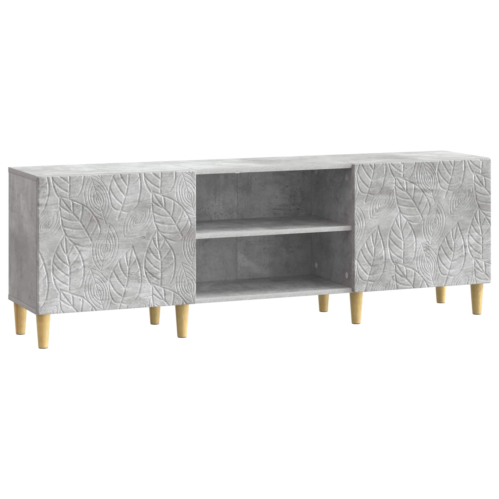 TV-kast 150 x 31 x 50 cm Betongrijs Bewerkt hout – afbeelding 2