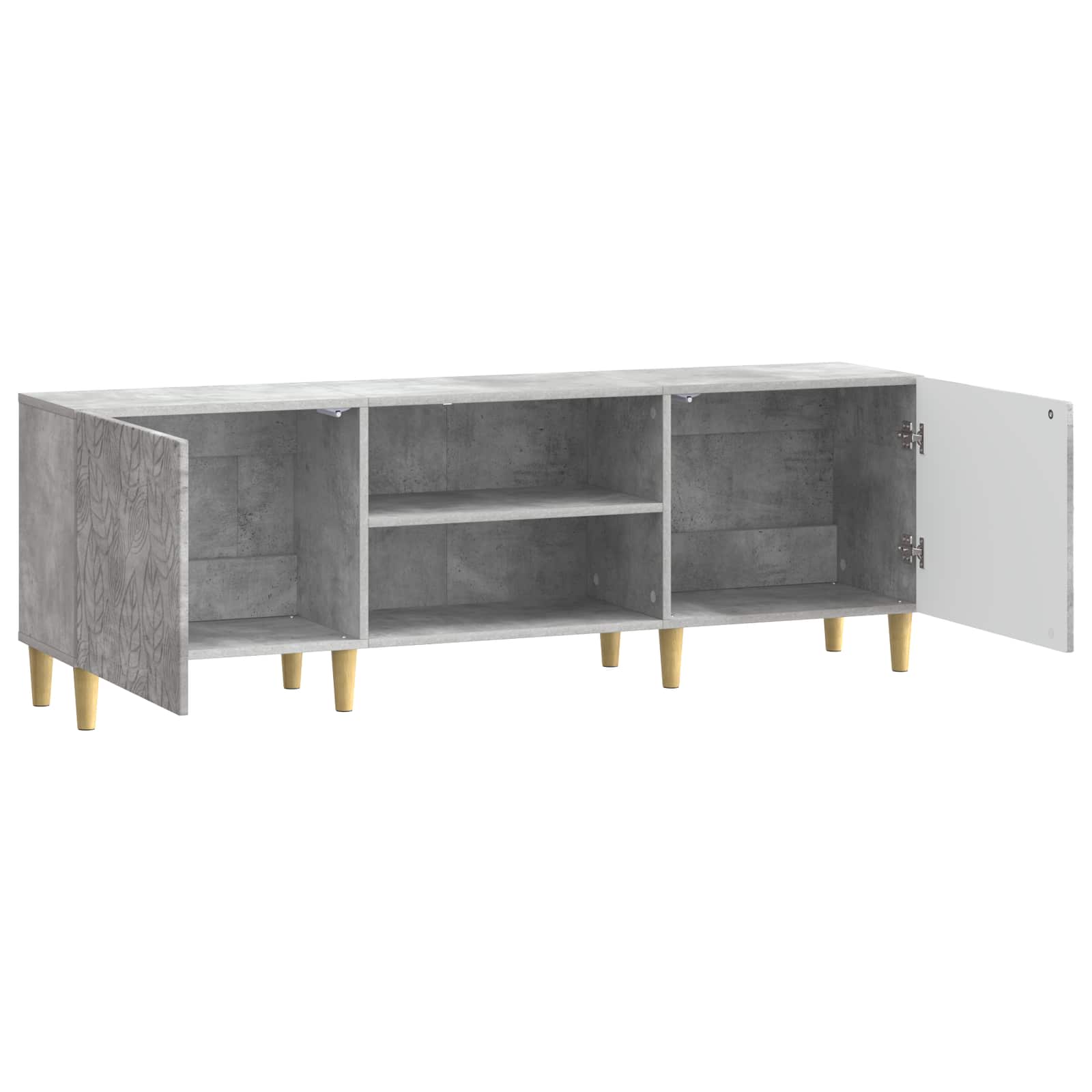 TV-kast 150 x 31 x 50 cm Betongrijs Bewerkt hout – afbeelding 4