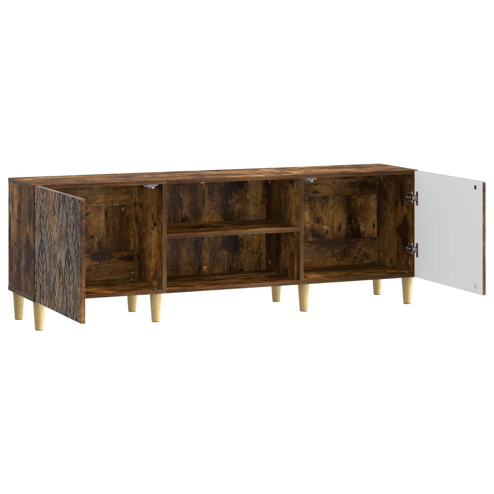 TV-kast 150 x 31 x 50 cm Gerookt eiken Bewerkt hout – afbeelding 4