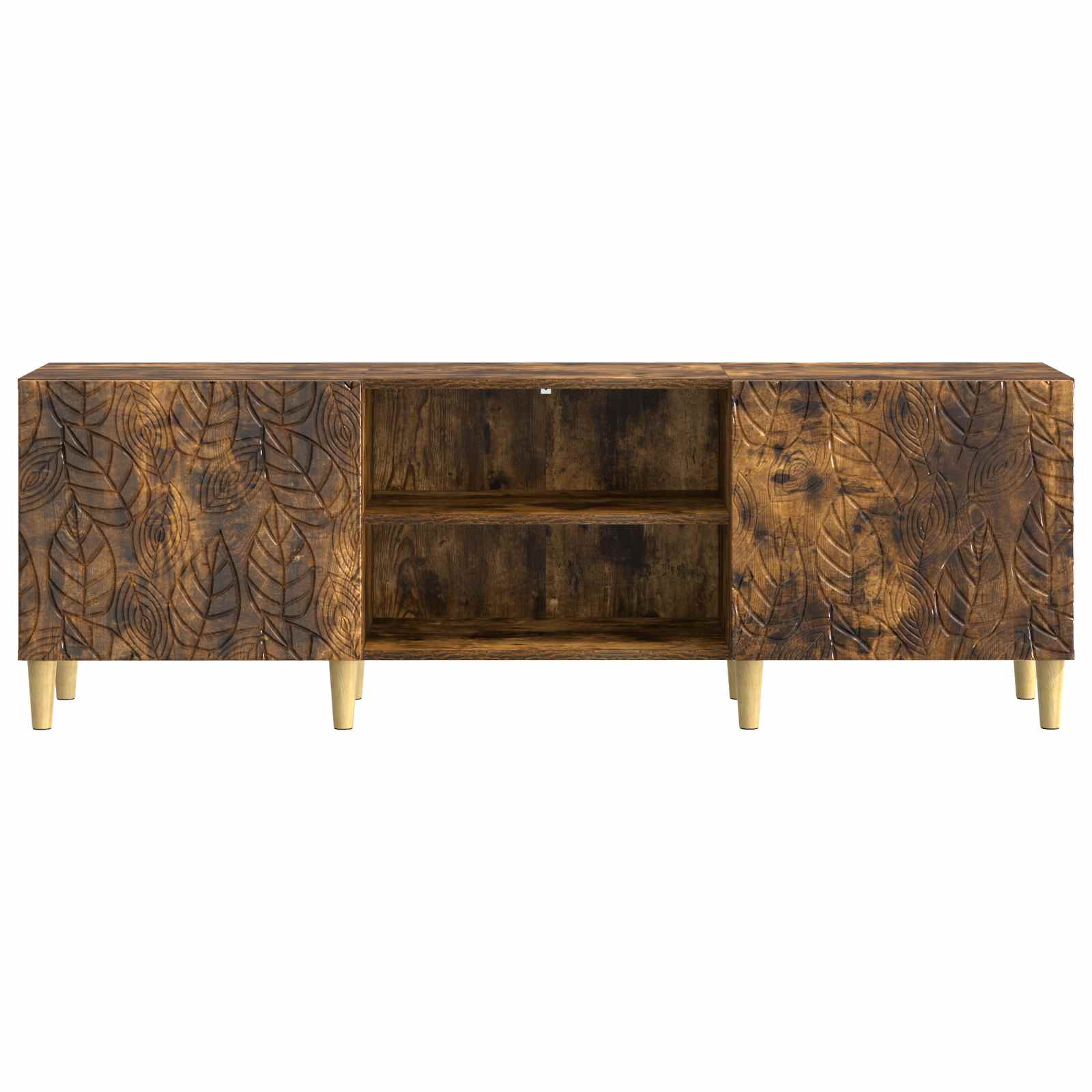 TV-kast 150 x 31 x 50 cm Gerookt eiken Bewerkt hout – afbeelding 5