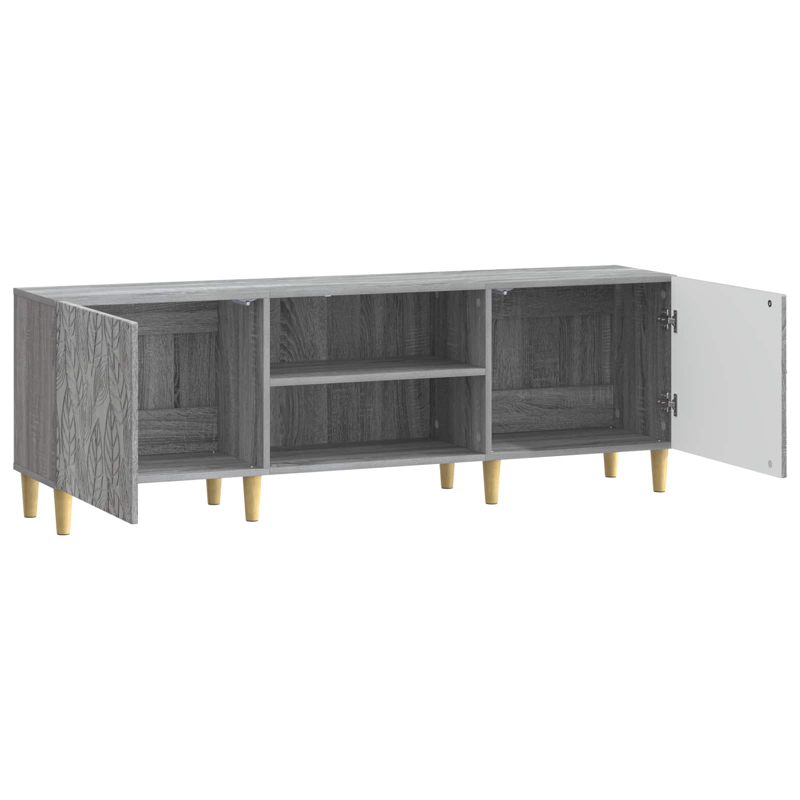 TV-kast 150 x 31 x 50 cm Grijs Sonoma Bewerkt hout – afbeelding 4