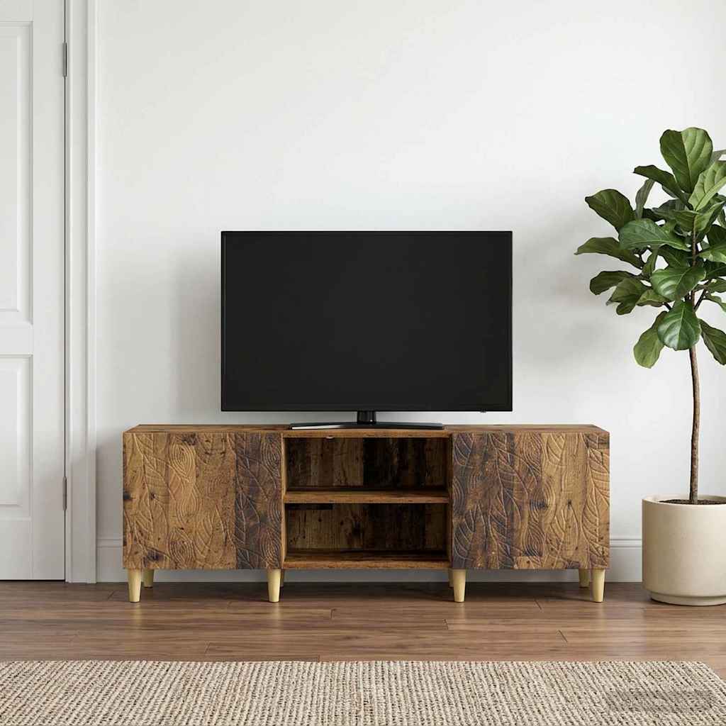 TV-kast 150 x 31 x 50 cm Oud hout Bewerkt hout – afbeelding 1