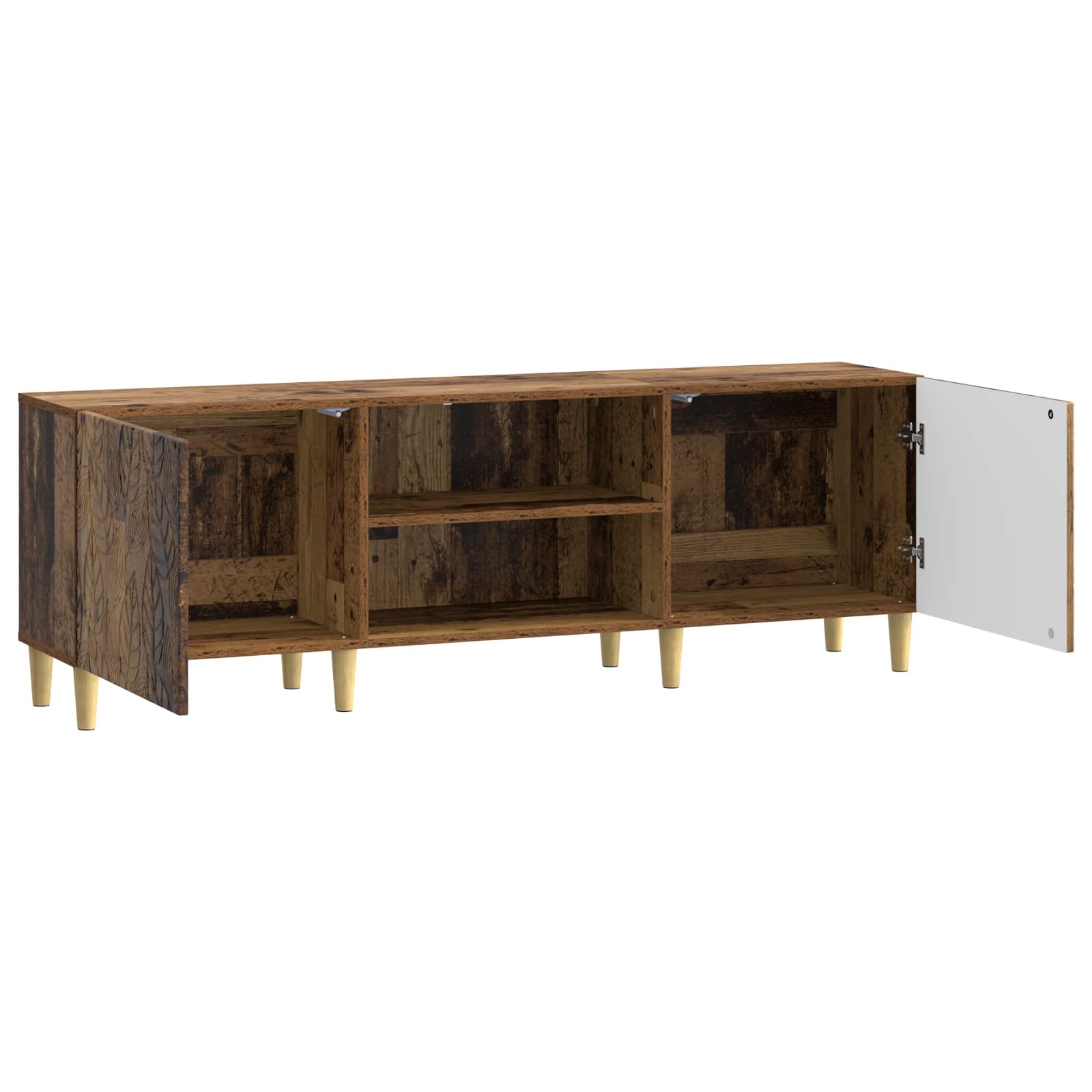 TV-kast 150 x 31 x 50 cm Oud hout Bewerkt hout – afbeelding 4