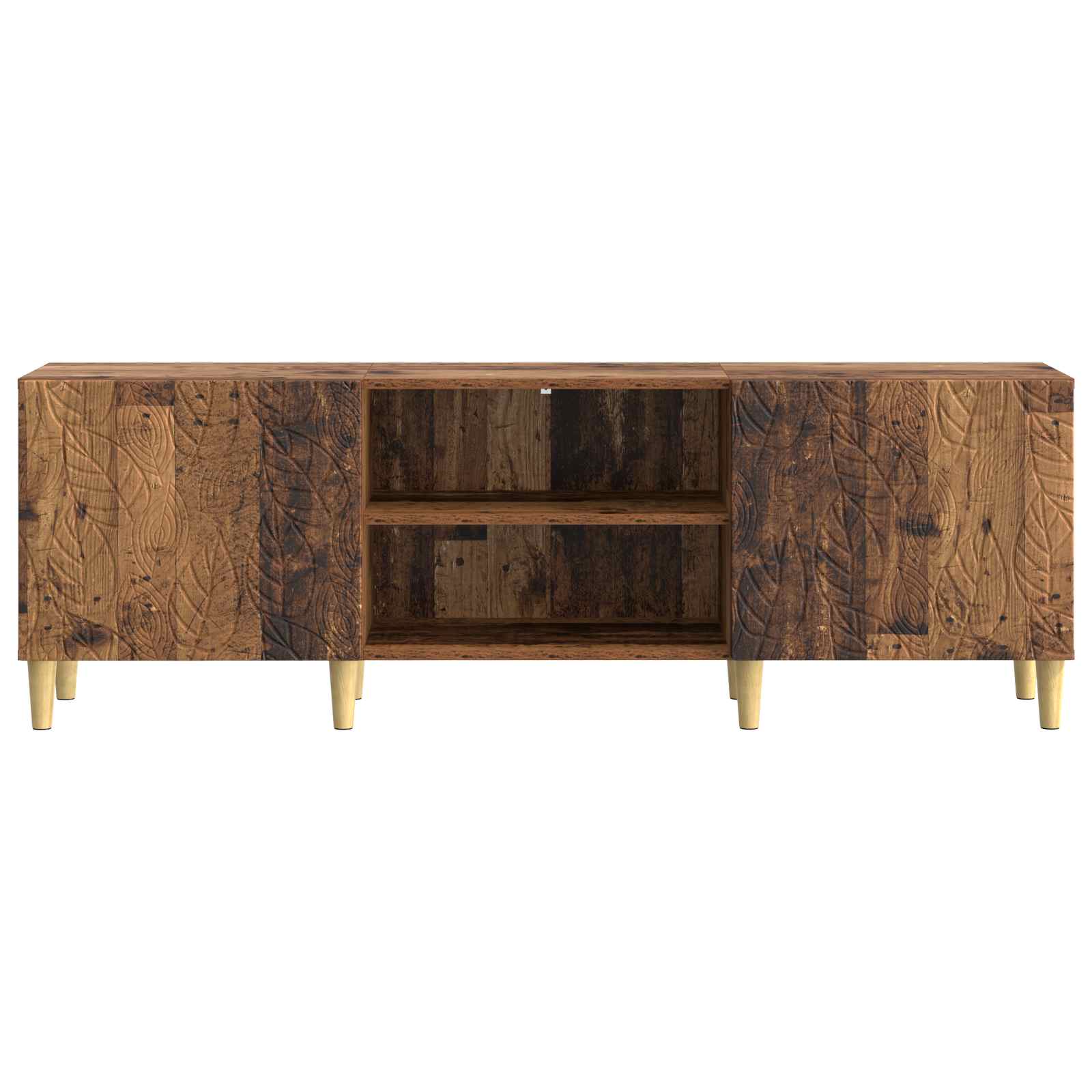 TV-kast 150 x 31 x 50 cm Oud hout Bewerkt hout – afbeelding 5