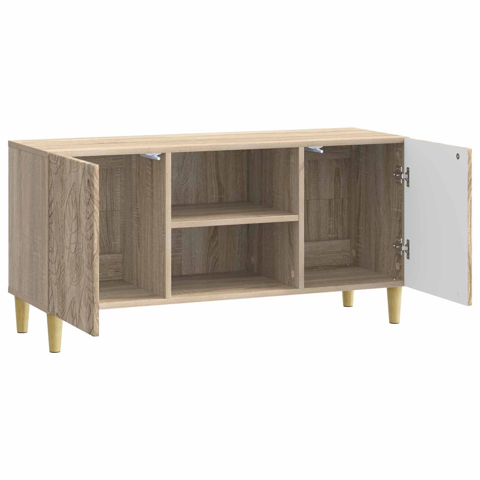 TV-kast 102 x 34,5 x 50 cm Sonoma Eiken Bewerkt hout – afbeelding 4