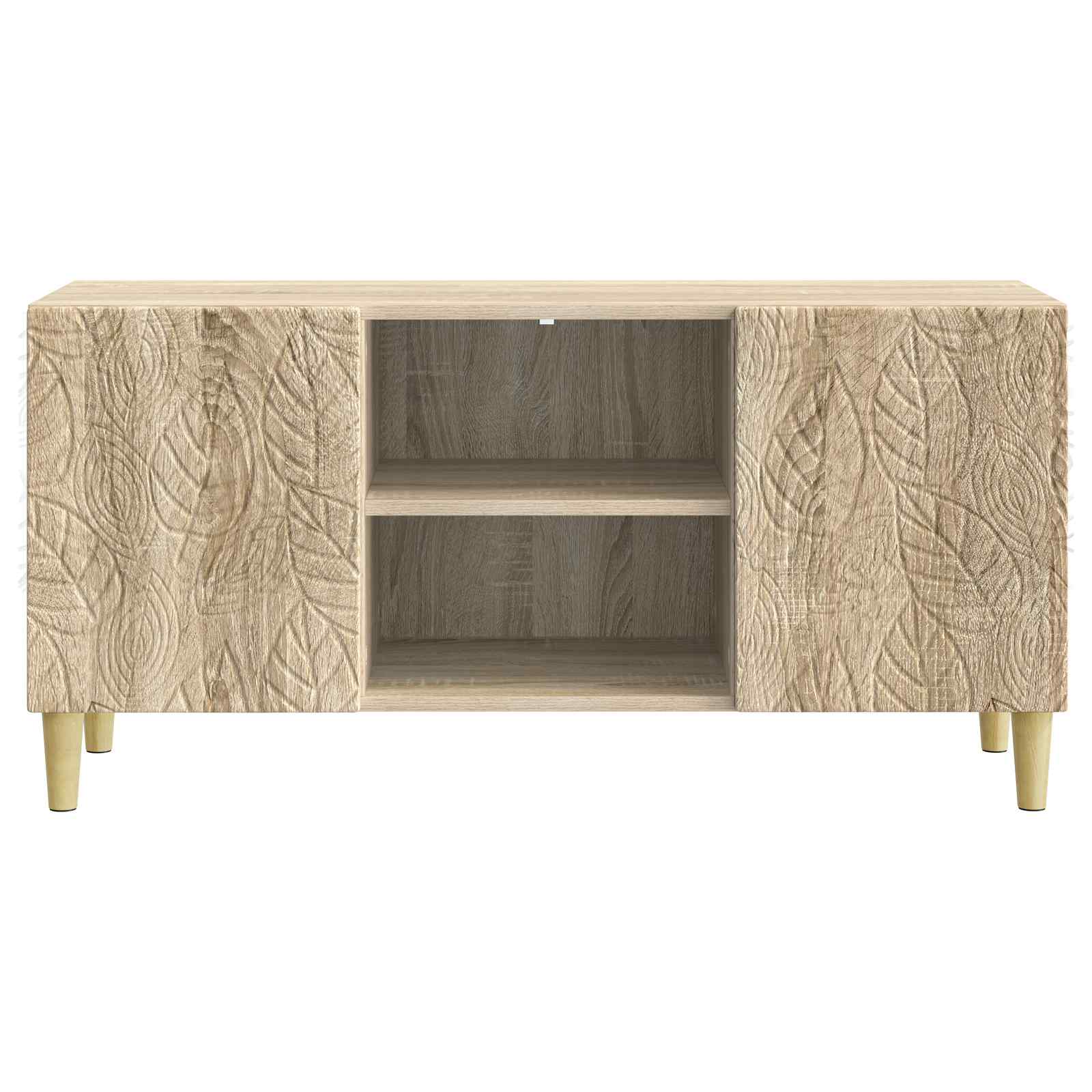 TV-kast 102 x 34,5 x 50 cm Sonoma Eiken Bewerkt hout – afbeelding 5