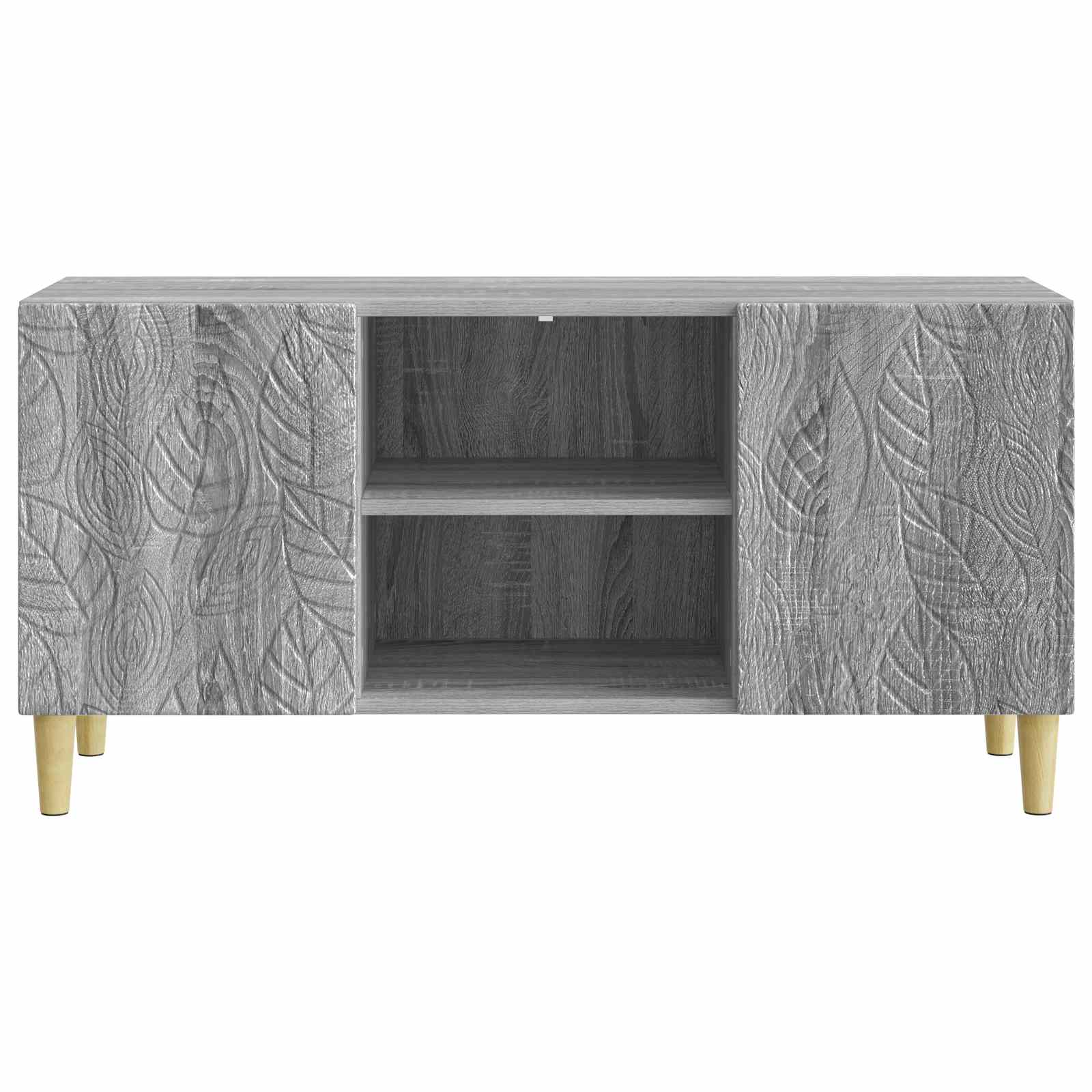 TV-kast 102 x 34,5 x 50 cm Grijs Sonoma Bewerkt hout – afbeelding 5
