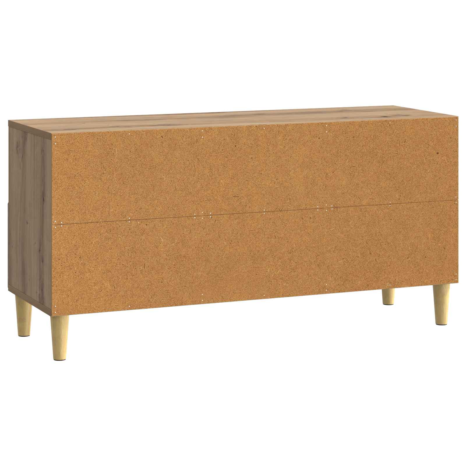 TV-kast 102 x 34,5 x 50 cm Artisanaal eiken Bewerkt hout – afbeelding 7