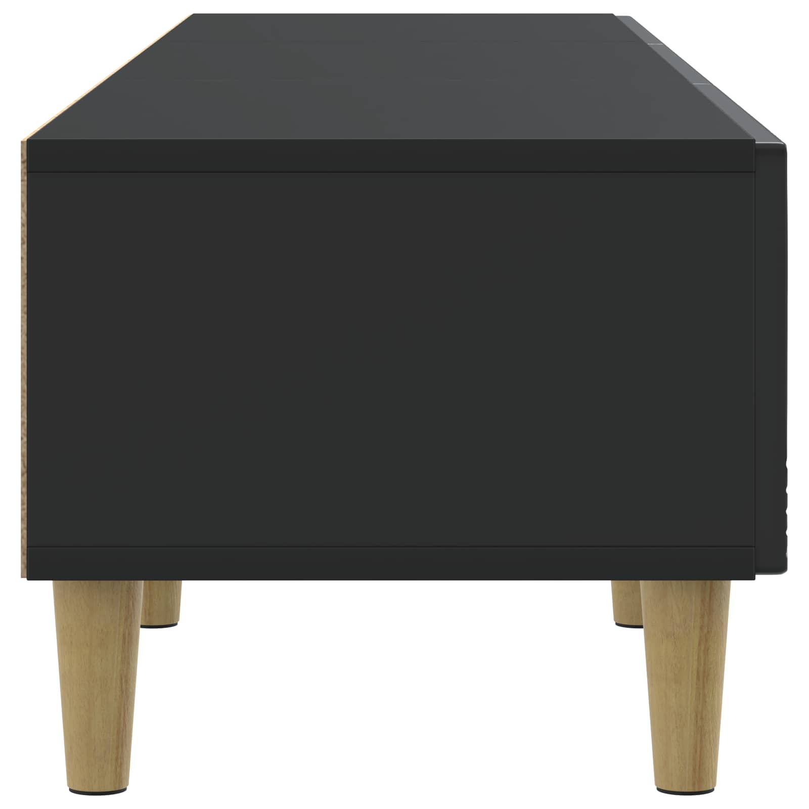 TV-kast 147 x 34,5 x 30 cm Zwart Bewerkt hout – afbeelding 6