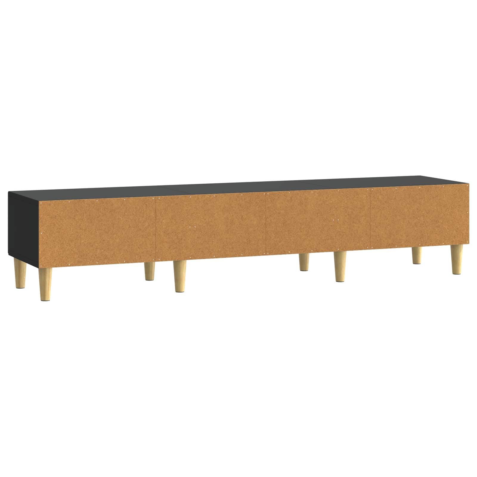 TV-kast 147 x 34,5 x 30 cm Zwart Bewerkt hout – afbeelding 7