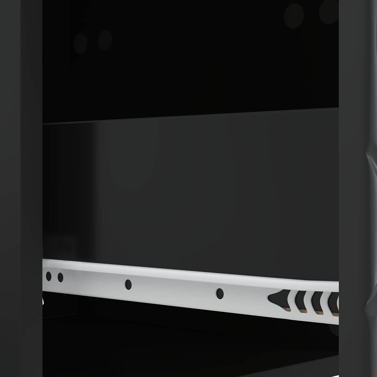 TV-kast 147 x 34,5 x 30 cm Zwart Bewerkt hout – afbeelding 9