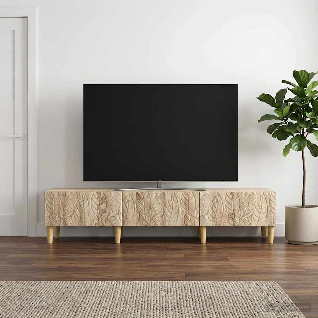 TV-kast 147 x 34,5 x 30 cm Sonoma Eiken Bewerkt hout