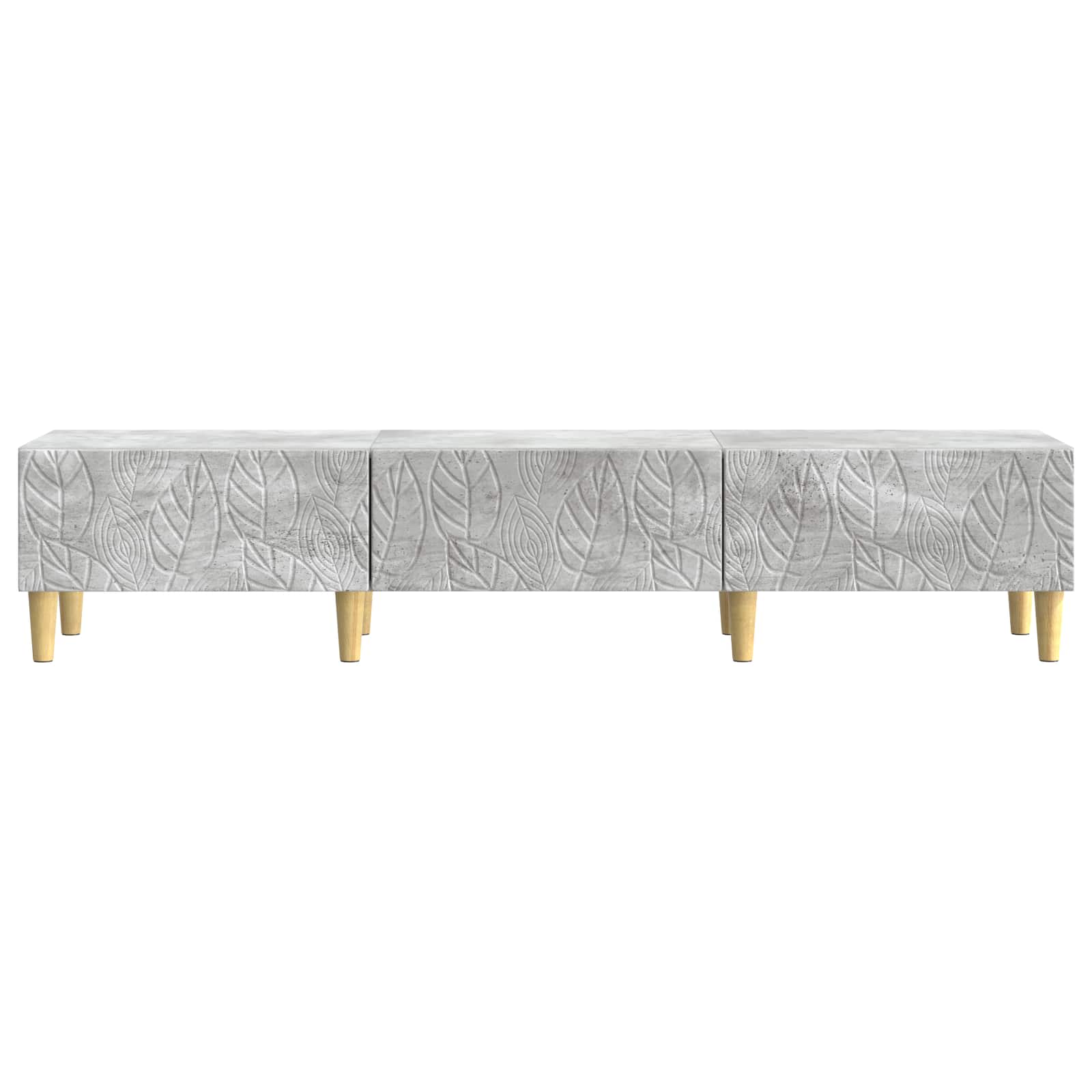 TV-kast 147 x 34,5 x 30 cm Betongrijs Bewerkt hout – afbeelding 5