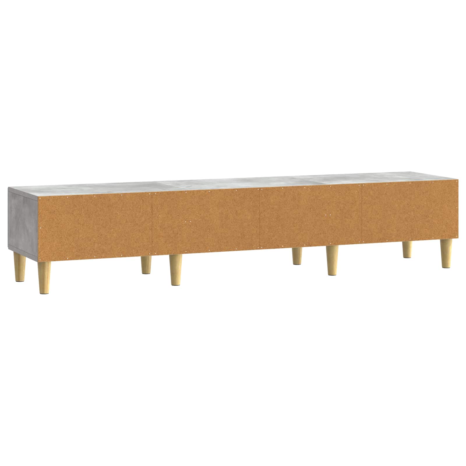 TV-kast 147 x 34,5 x 30 cm Betongrijs Bewerkt hout – afbeelding 7