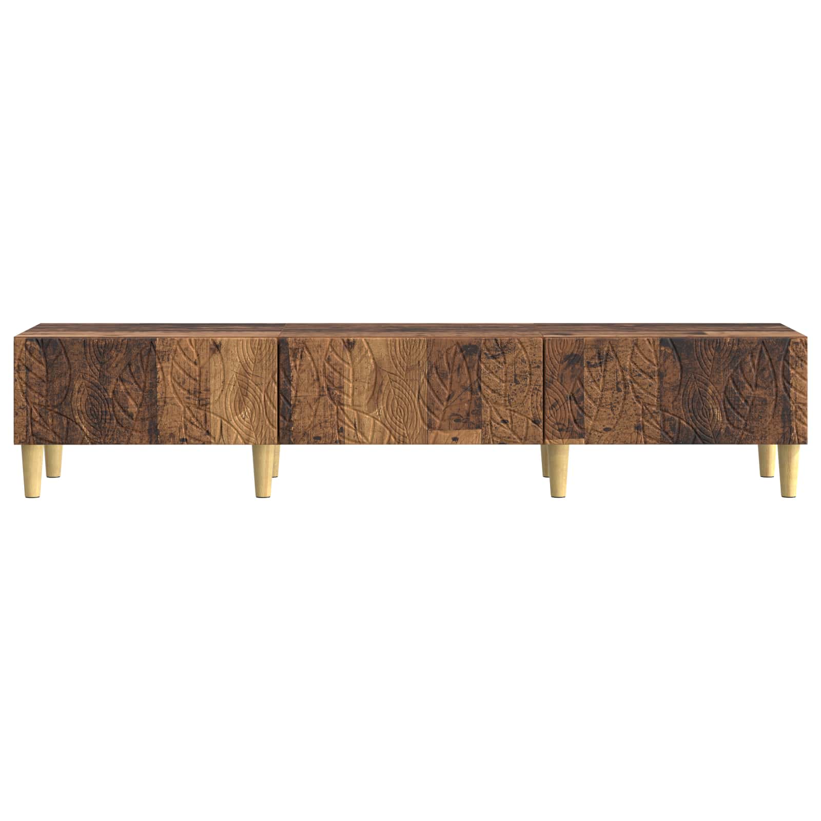 TV-kast 147 x 34,5 x 30 cm Oud hout Bewerkt hout – afbeelding 5