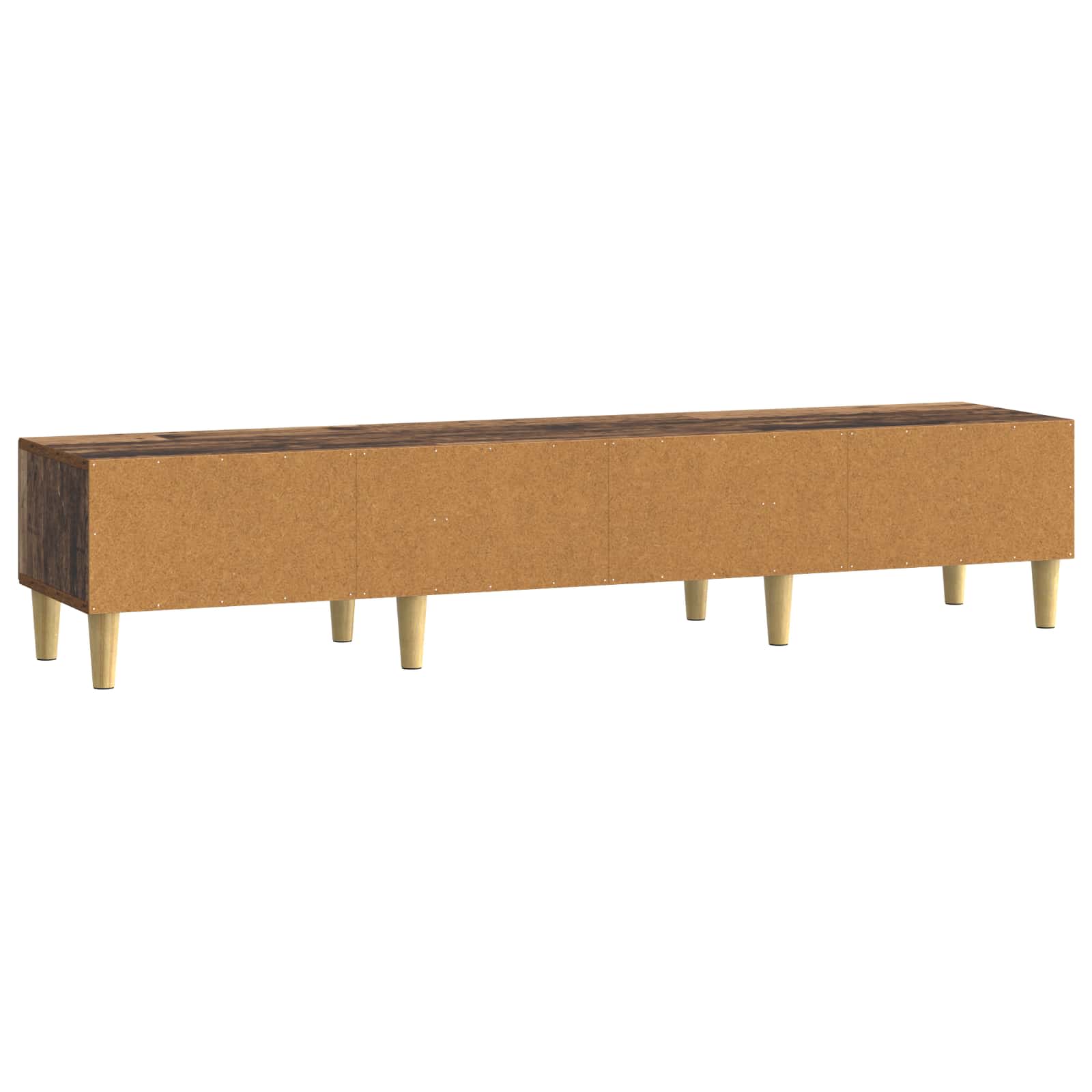 TV-kast 147 x 34,5 x 30 cm Oud hout Bewerkt hout – afbeelding 7