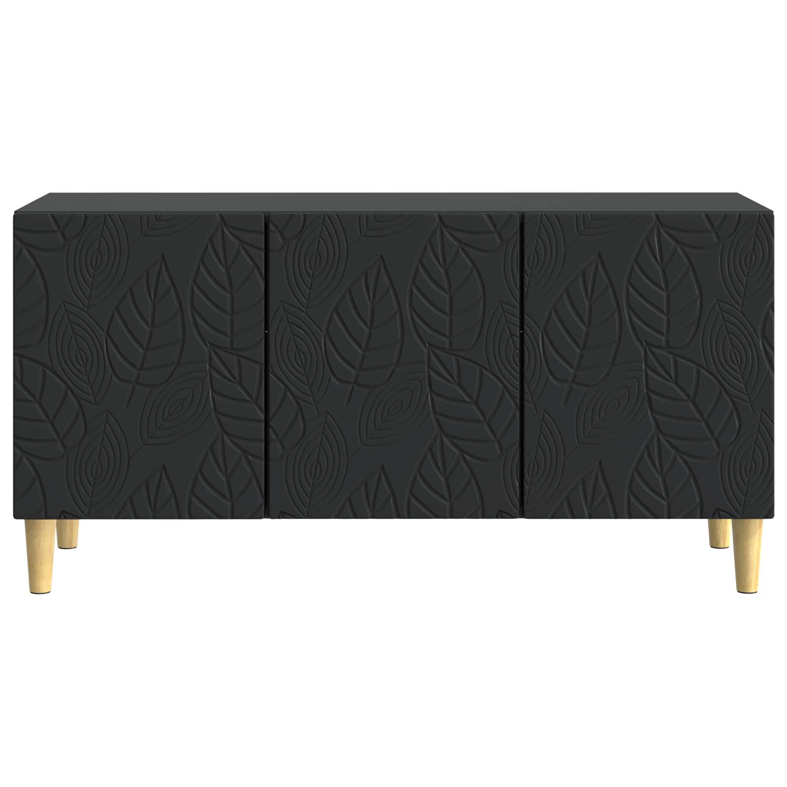 TV-kast 99 x 34,5 x 50 cm Zwart Bewerkt hout – afbeelding 5