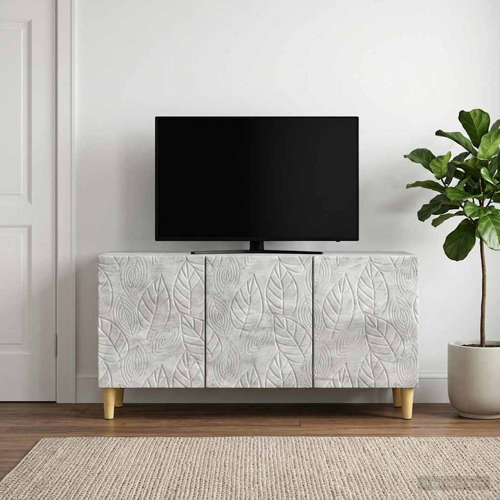 TV-kast 99 x 34,5 x 50 cm Betongrijs Bewerkt hout