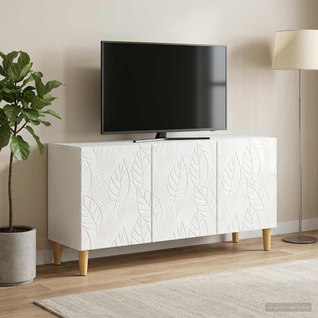TV-kast 99 x 34,5 x 50 cm Hoogglans Wit Bewerkt hout – afbeelding 1