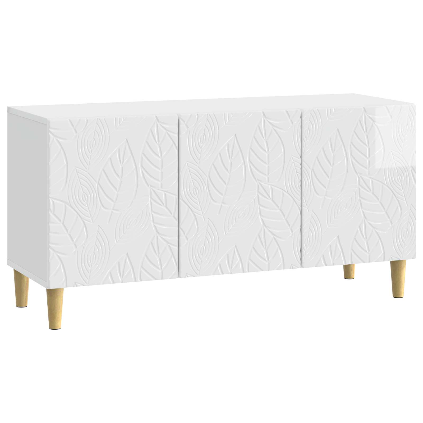 TV-kast 99 x 34,5 x 50 cm Hoogglans Wit Bewerkt hout – afbeelding 2
