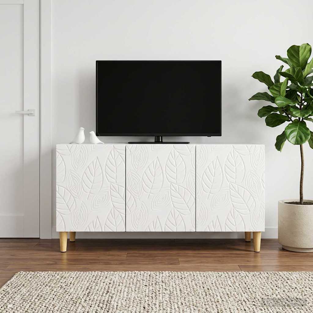 TV-kast 99 x 34,5 x 50 cm Hoogglans Wit Bewerkt hout – afbeelding 3